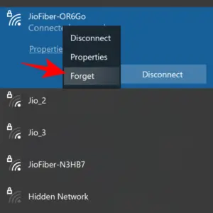 cant connect to this network windows 10 error
